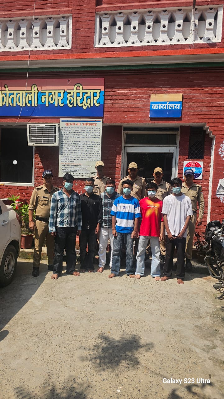 बैंगन गैंग का पुलिस ने बनाया भर्ता, गणेश विसर्जन के दौरान मारपीट व फायरिंग मामले में सरगना सहित 6 गिरफ्तार
