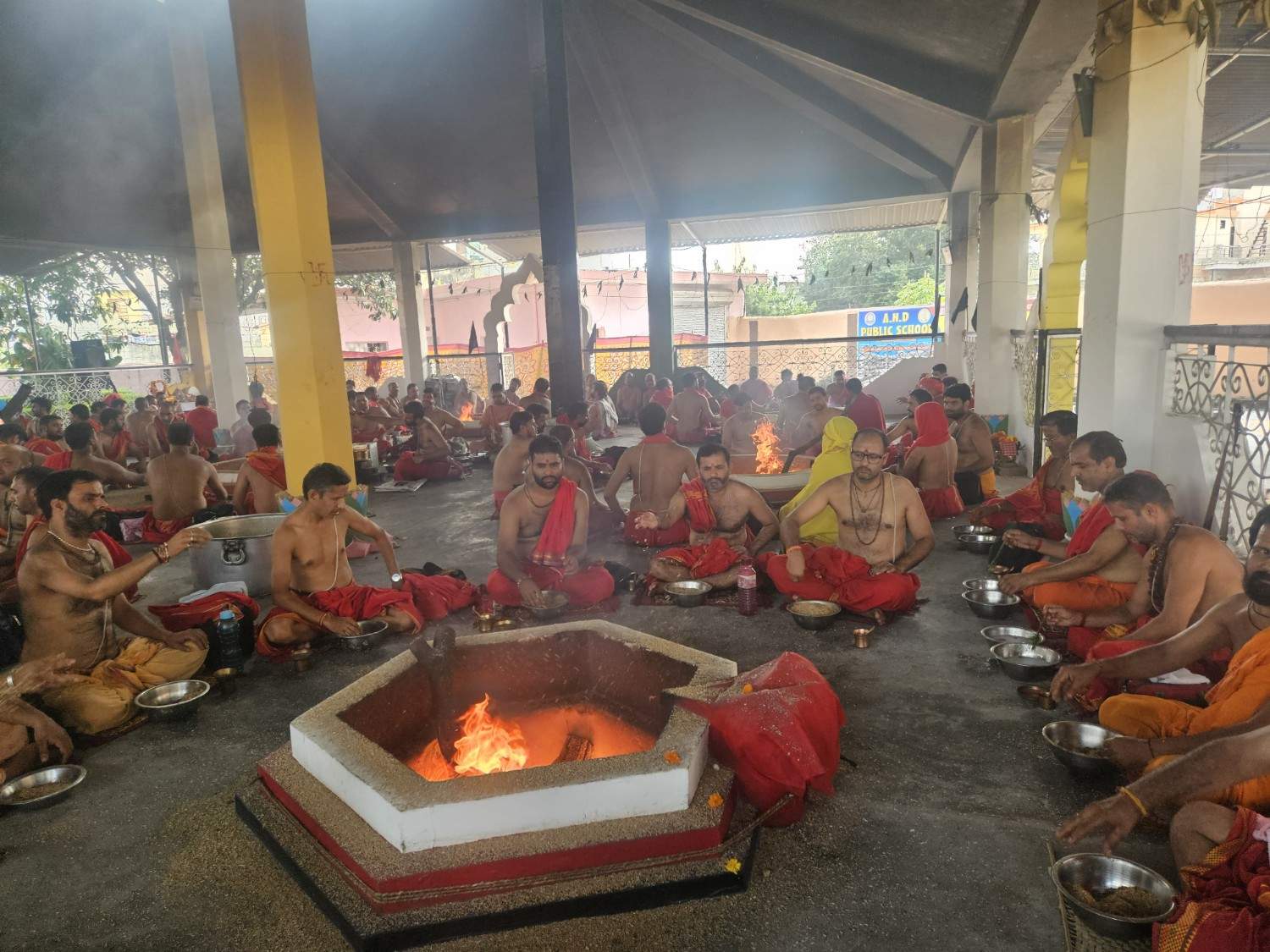 AND स्कूल में श्री आद्या शक्ति भगवती मां नव दुर्गा दर्ज चतु: सहस्त्र हवनात्मक मांग सत्र: संपन्न